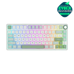 Teclado Mecánico Royal Kludge R75 SkyCyan | 75%, RGB, Hot-Swap, Switch Silver