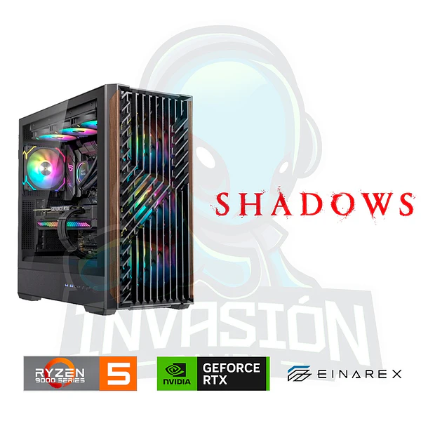 Pc Gamer Shadows - Ryzen 5 9600X / Ryzen 7 9700X + RTX 5070 12GB 2