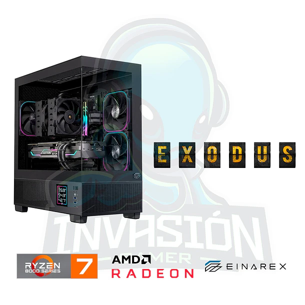 Pc Gamer Exodus - Ryzen 7 8700F + RX 9060 XT 16GB / RTX 5060 Ti 16GB 2