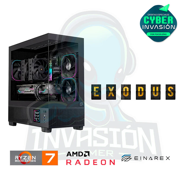 Pc Gamer Exodus - Ryzen 7 8700F + RX 9060 XT 16GB / RTX 5060 Ti 16GB 1