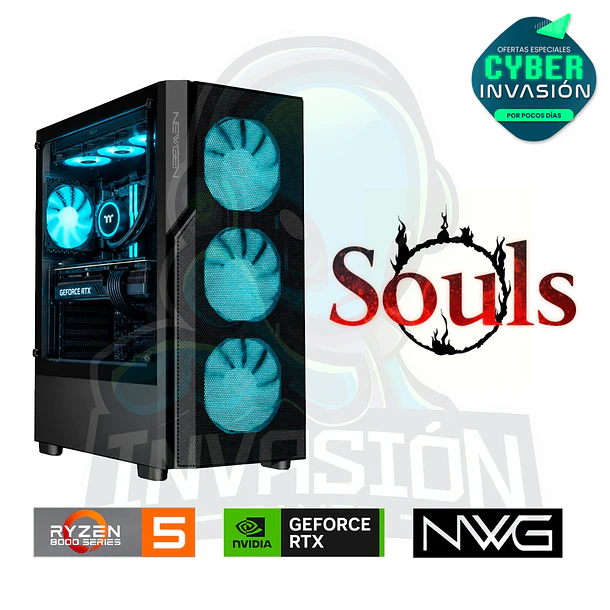 PC Gamer Souls - amd Ryzen 5 8400f | nvidia rtx™ 5050 8gb / rtx™ 5060 8gb 1