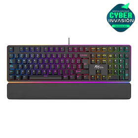 Teclado Gamer Royal Kludge RK918 Black Mecanico Brown Switch 