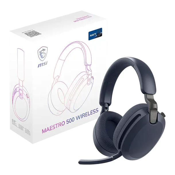 Audifono Inalámbrico MSI MAESTRO 500 ANC ENC BT-RF-USB-C y 3.5mm NAVY 4