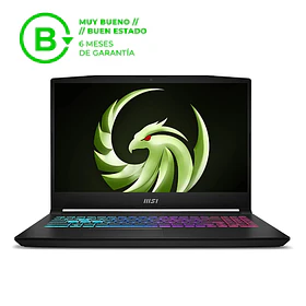 Notebook Reacondicionado MSI Bravo 15 C7VE - RTX 4050 6GB | AMD Ryzen 5 7535HS | 16GB RAM | 15.6" FHD 144Hz | 512GB SSD