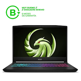 Notebook Reacondicionado MSI Bravo 15 C7VE - RTX 4050 6GB | AMD Ryzen 5 7535HS | 16GB RAM | 15.6" FHD 144Hz | 512GB SSD