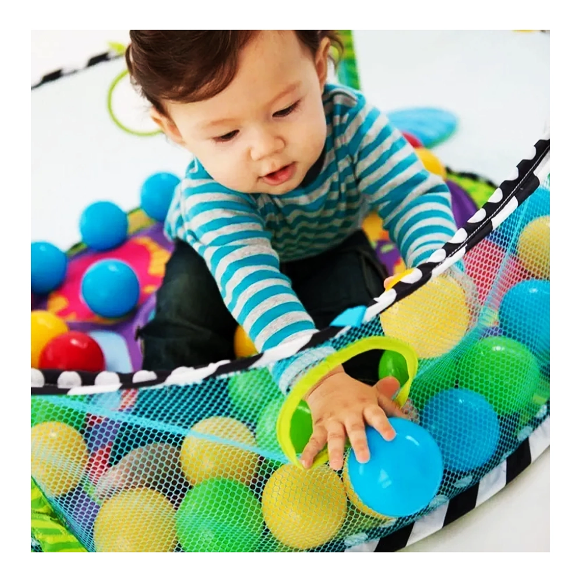 Gimnasio Bebé 3 en 1 Tortuga con Corral, Tapete y Pelotas  Desde 0 a 36 Meses 9
