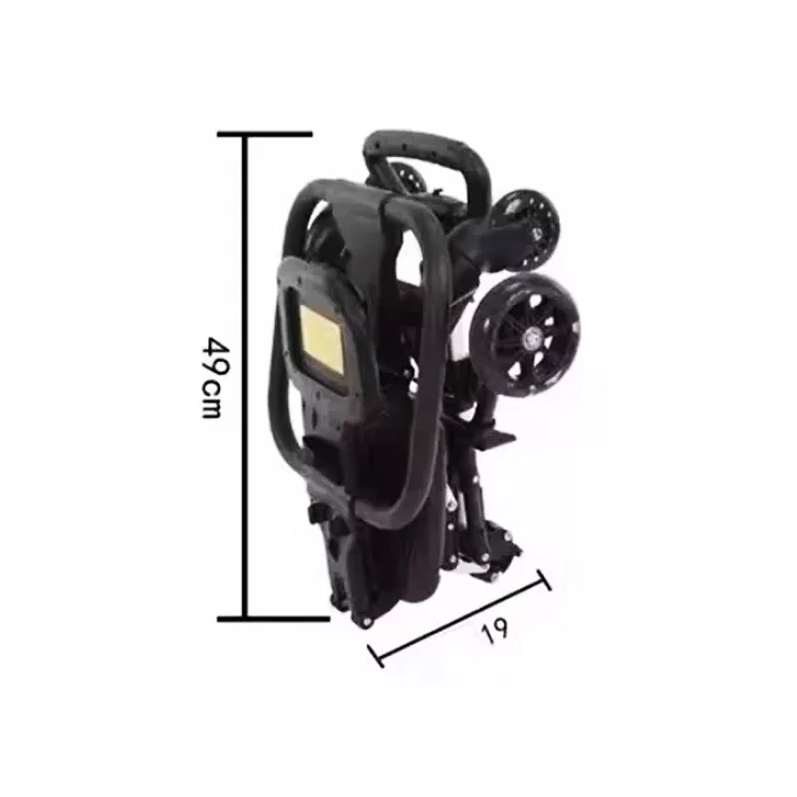 Coche de Paseo Plegable Ligero y Compacto con Capota y Arnés de Seguridad 7