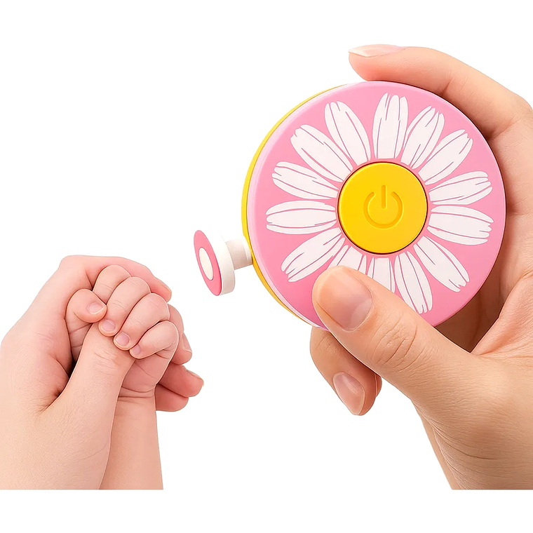 Lima Eléctrica para Bebés USB Recargable con 6 Discos de Uñas 3