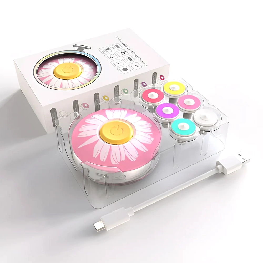Lima Eléctrica para Bebés USB Recargable con 6 Discos de Uñas 9