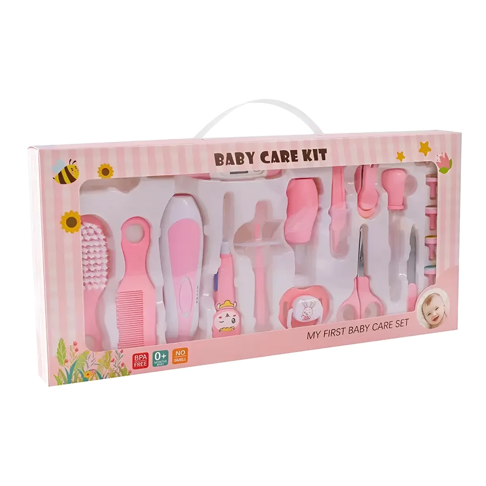 Set de Higiene para Bebé 20 Piezas con Estuche - Rosa y Turquesa BlueKids  4