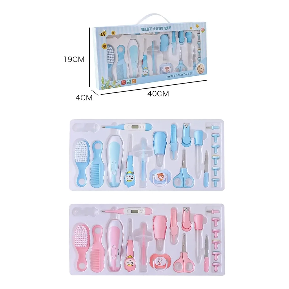 Set de Higiene para Bebé 20 Piezas con Estuche - Rosa y Turquesa BlueKids  7
