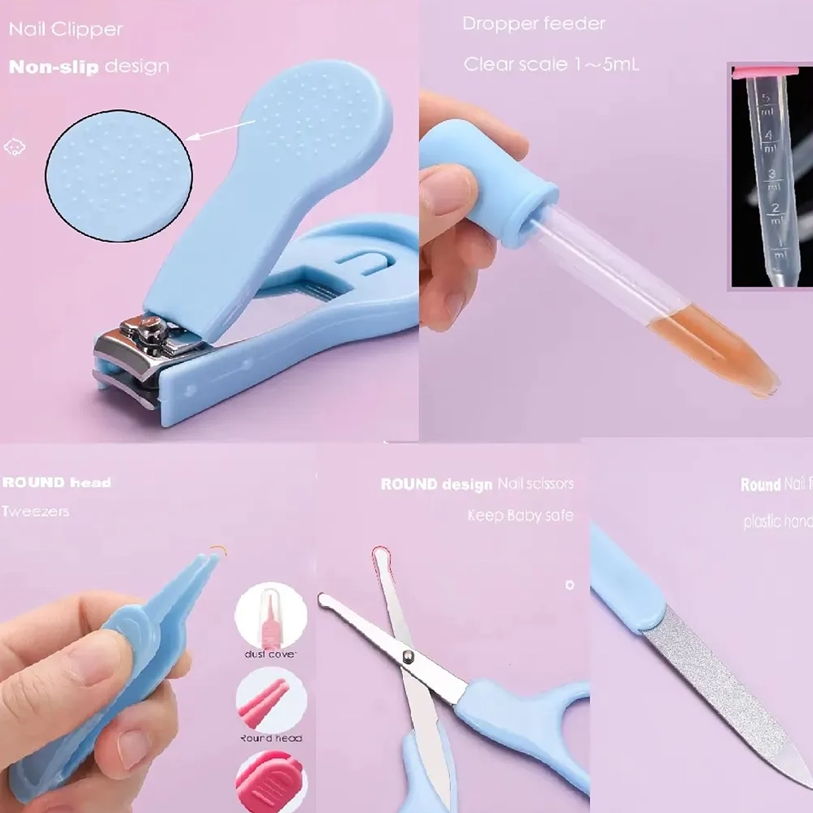 Set de Higiene para Bebé 20 Piezas con Estuche Portátil  Kit de Aseo Completo Recién Nacido 8