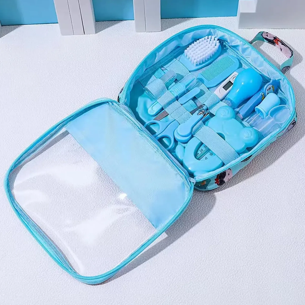Kit de Aseo para Bebé 13 Piezas con Bolso Impermeable  Set Higiene Blue Kids 6