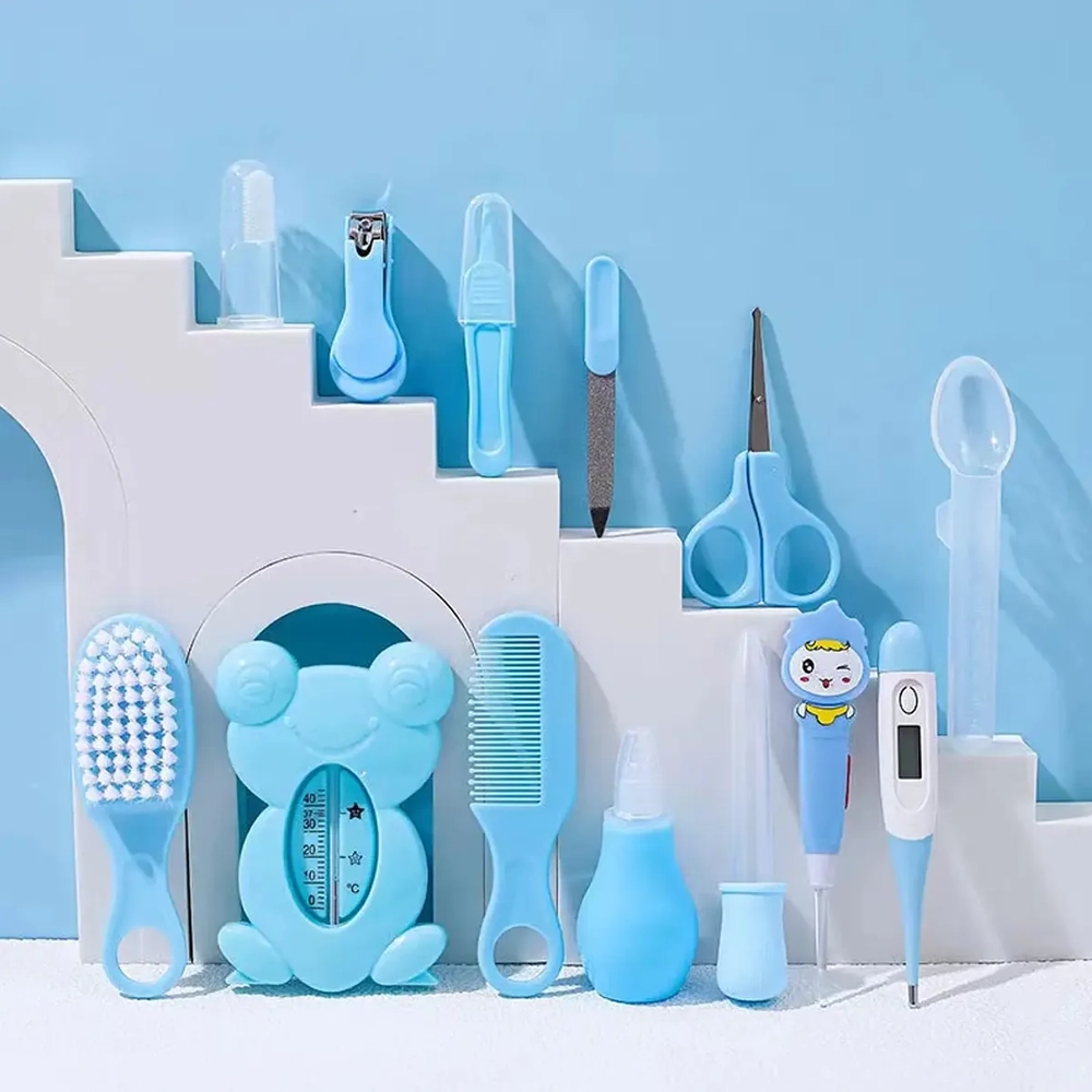 Kit de Aseo para Bebé 13 Piezas con Bolso Impermeable  Set Higiene Blue Kids 7