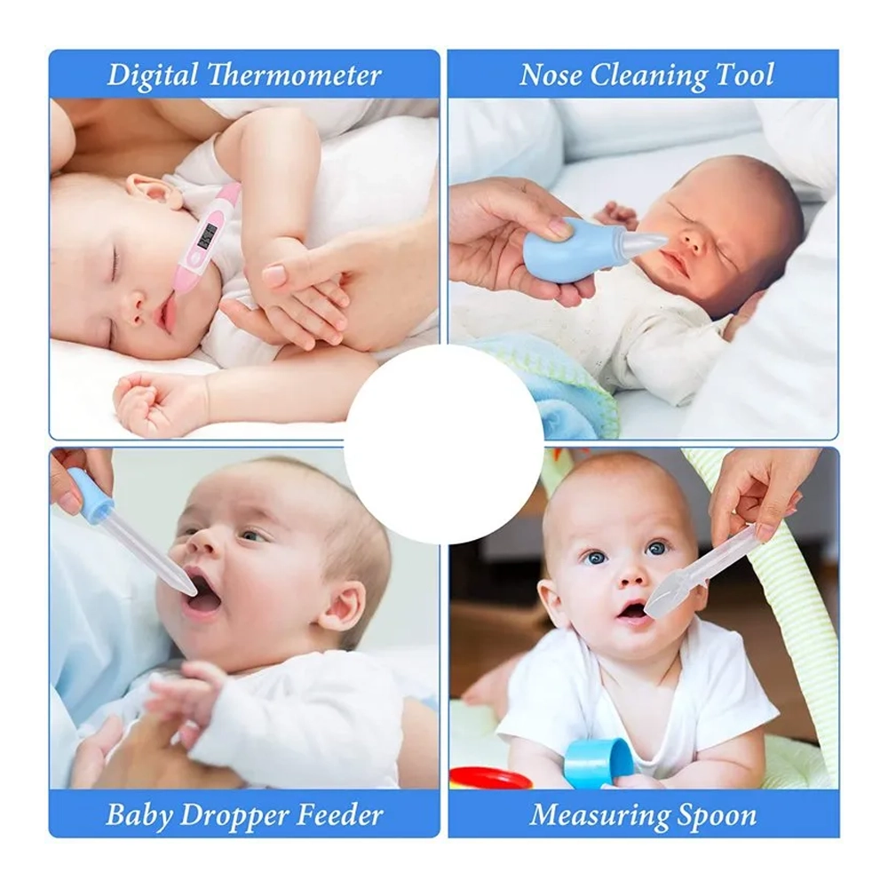 Kit de Aseo para Bebé 13 Piezas con Bolso Impermeable  Set Higiene Blue Kids 10