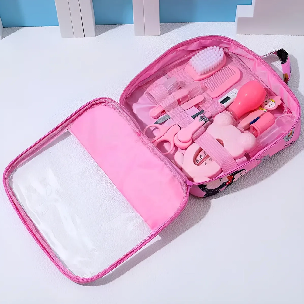 Kit de Aseo para Bebé 13 Piezas con Bolso Impermeable  Set Higiene Blue Kids 12