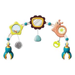 Arco Móvil 4 en 1 para Bebé  Estimulación Sensorial  Compatible con Cochecito y Cuna