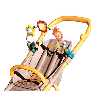 Arco Móvil 4 en 1 para Bebé  Estimulación Sensorial  Compatible con Cochecito y Cuna