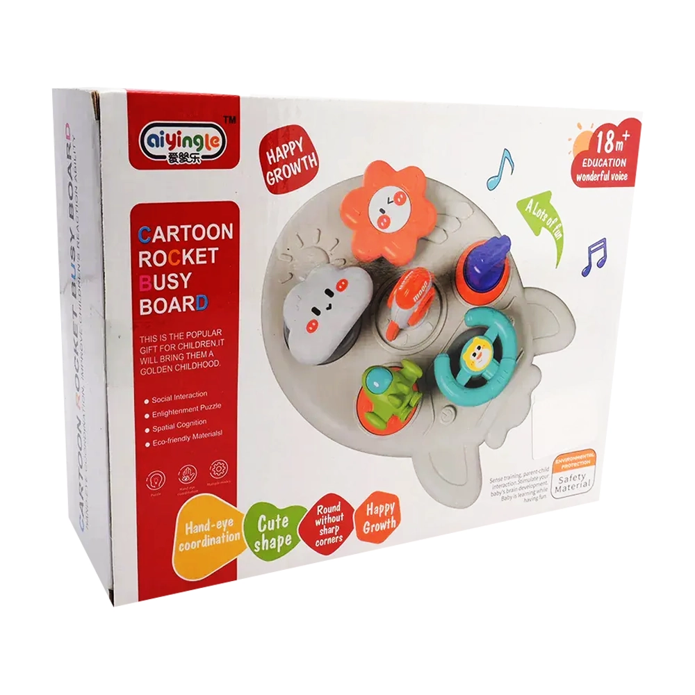 Juguete Sensorial Cohete Montessori para Bebé  Estimulación Motriz +12 Meses 7
