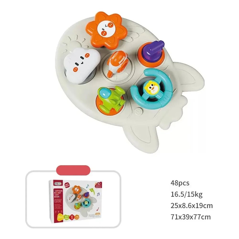 Juguete Sensorial Cohete Montessori para Bebé  Estimulación Motriz +12 Meses 8