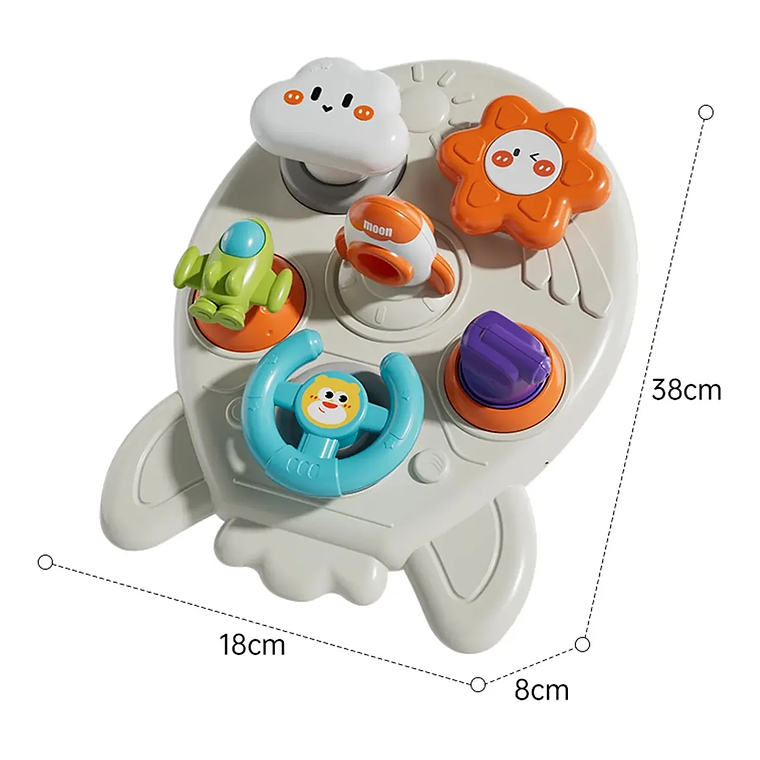 Juguete Sensorial Cohete Montessori para Bebé  Estimulación Motriz +12 Meses 3