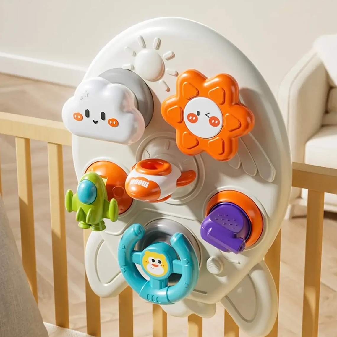 Juguete Sensorial Cohete Montessori para Bebé  Estimulación Motriz +12 Meses 6