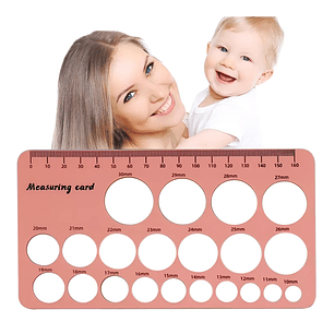 Regla Medidora de Pezón + 3 Insertos Universales para Extractor de Leche  Silicona BPA Free