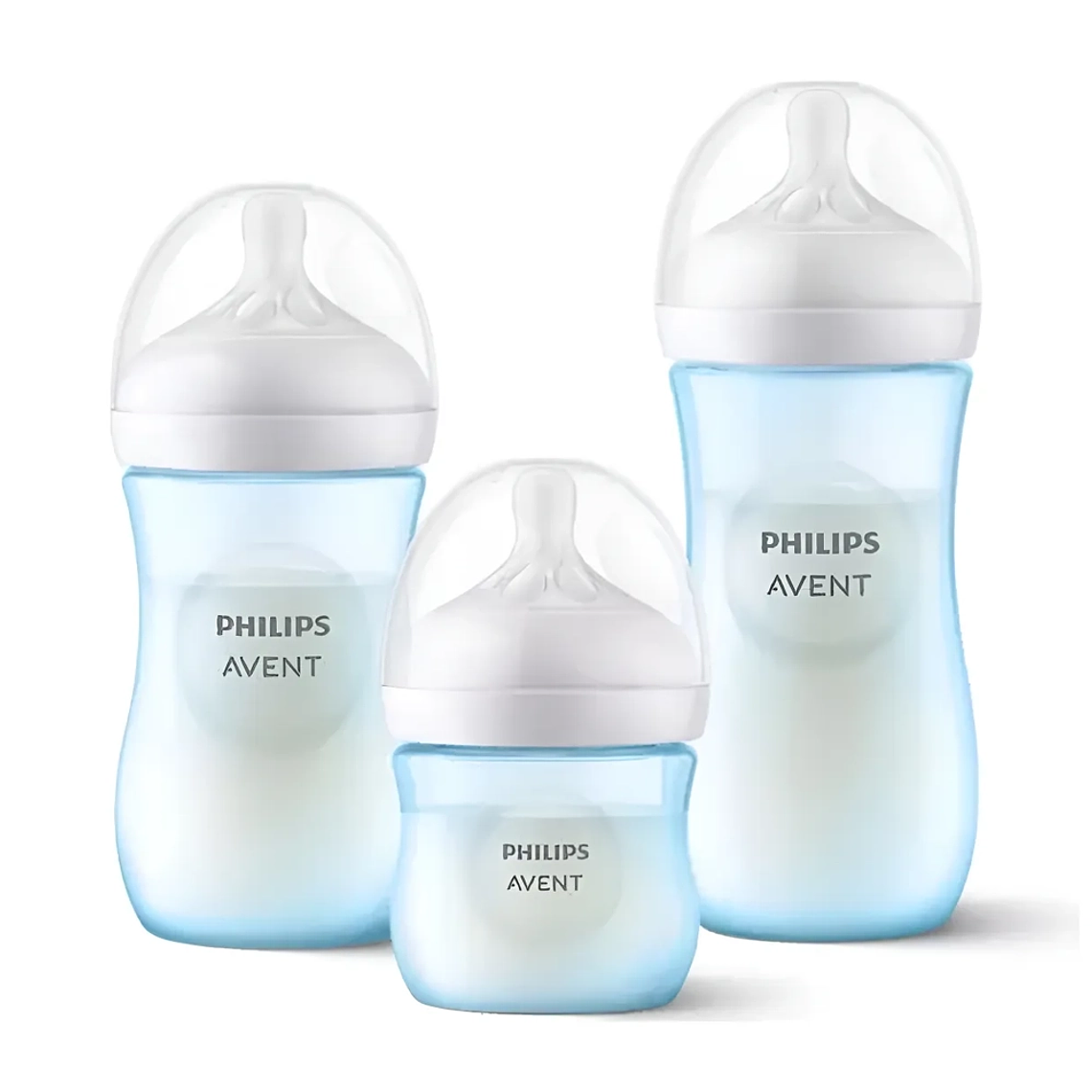 Set Mamaderas Philips Avent Azul SCD838/29  Anticólicos  BPA Free  125, 260, 330 ml 1