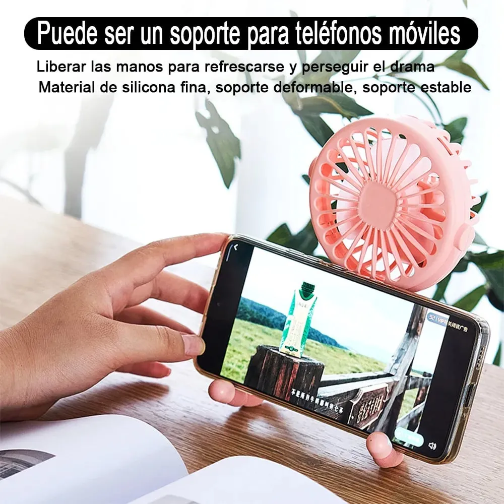 Mini Ventilador Portátil USB con Trípode 360° para Bebés y Cochecito 6