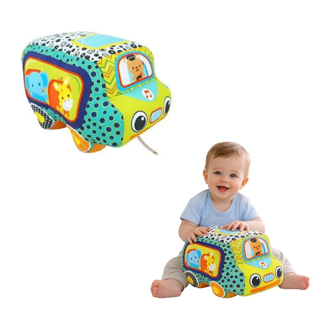 Peluche Auto Sensorial Bebé Estimulación Temprana BlueKids 2