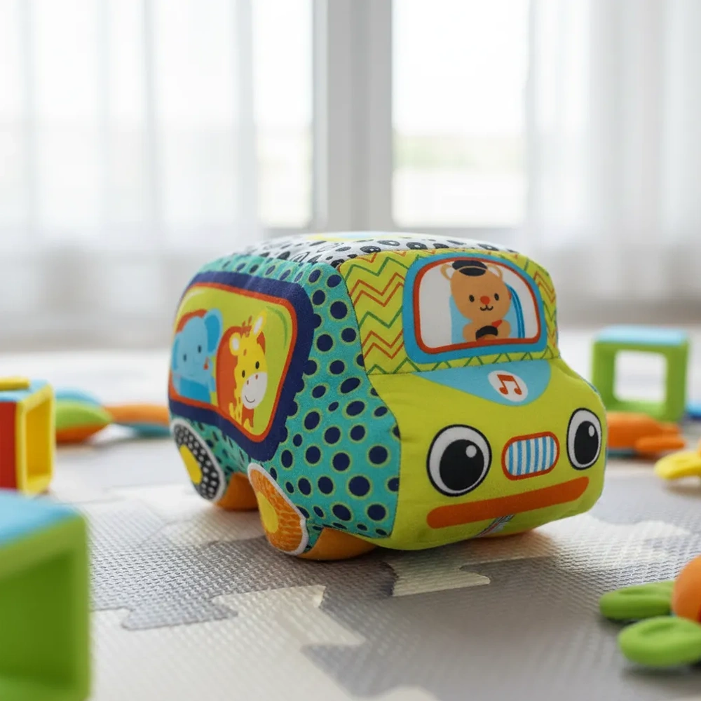 Peluche Auto Sensorial Bebé Estimulación Temprana BlueKids 5