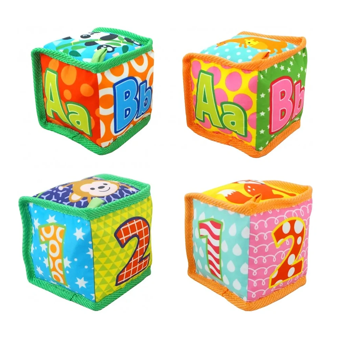 Cubos Sonajero Blandos Didácticos Estimulación Temprana | BlueKids 4