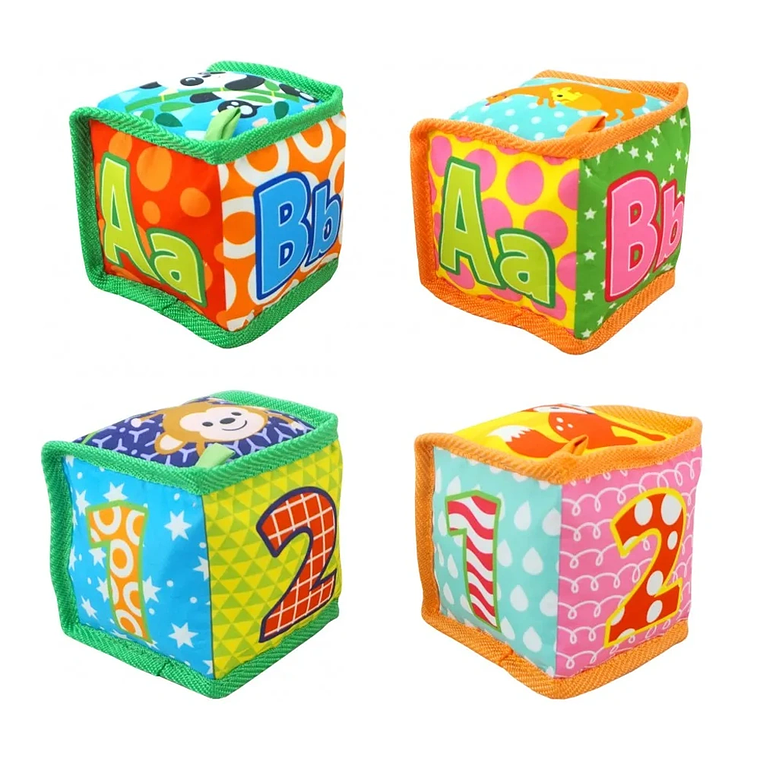 Cubos Sonajero Blandos Didácticos Estimulación Temprana | BlueKids 4