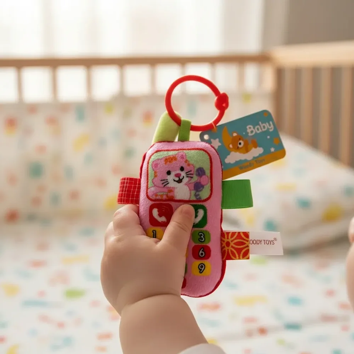 Juguete Teléfono para Bebé Sonajero Colgante Perro - Bluekids 3