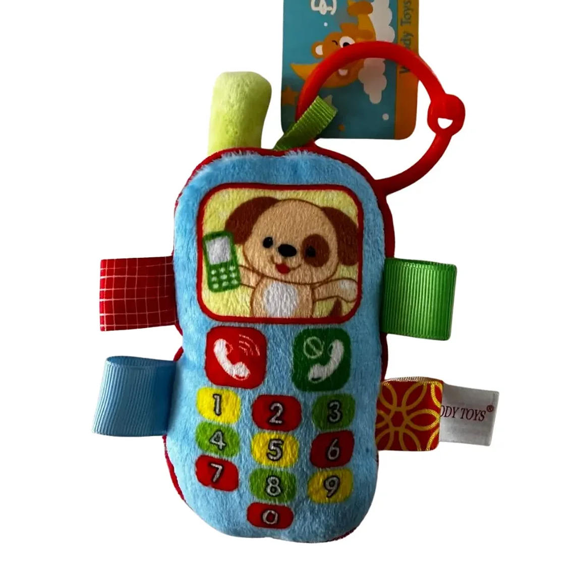 Juguete Teléfono para Bebé Sonajero Colgante Perro - Bluekids 2