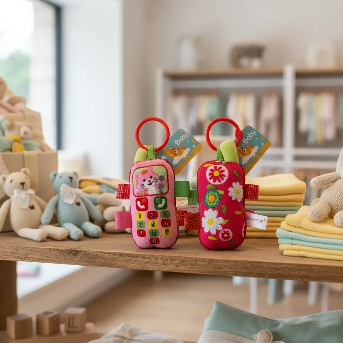 Juguete Teléfono para Bebé Sonajero Colgante Perro - Bluekids 5