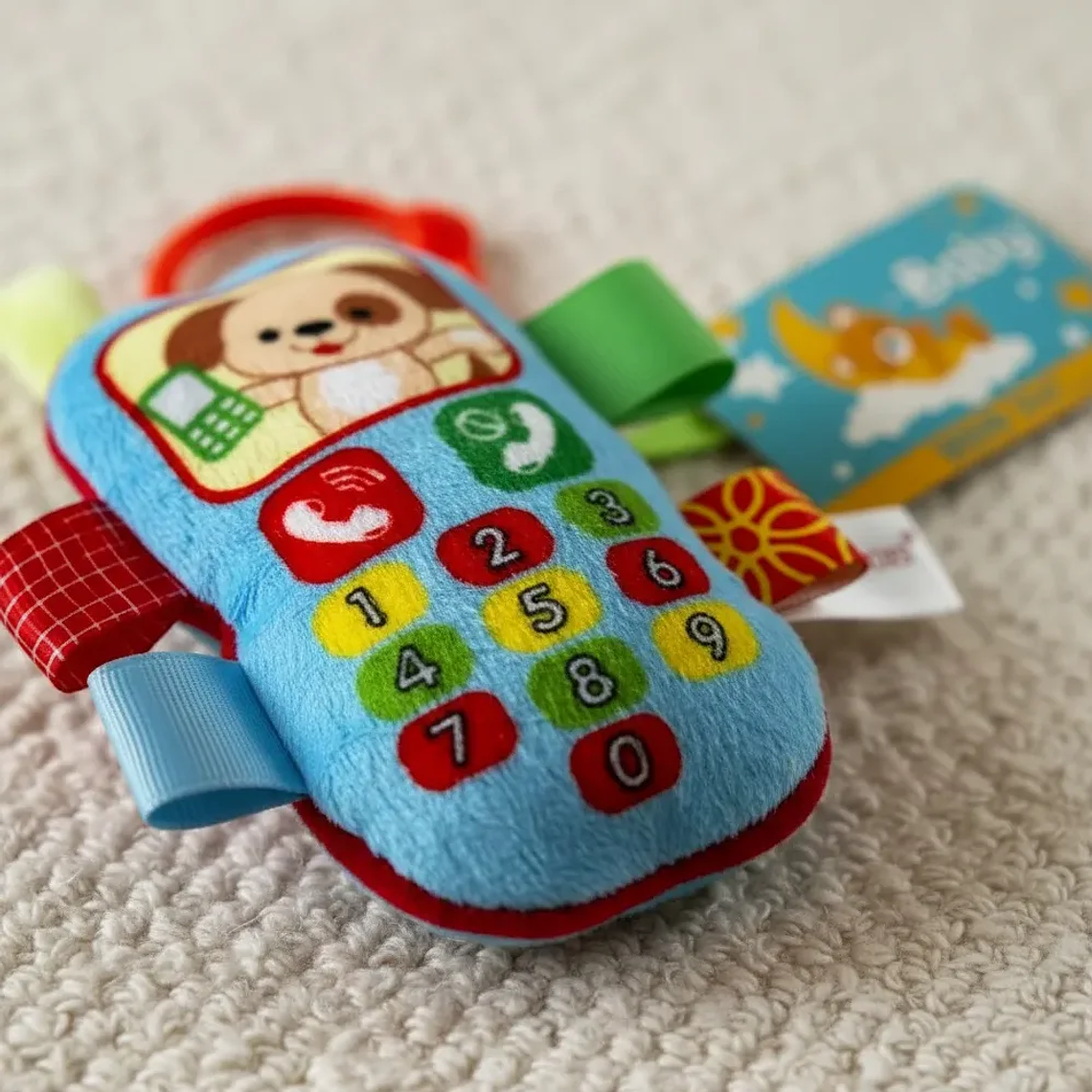 Juguete Teléfono para Bebé Sonajero Colgante Perro - Bluekids 6