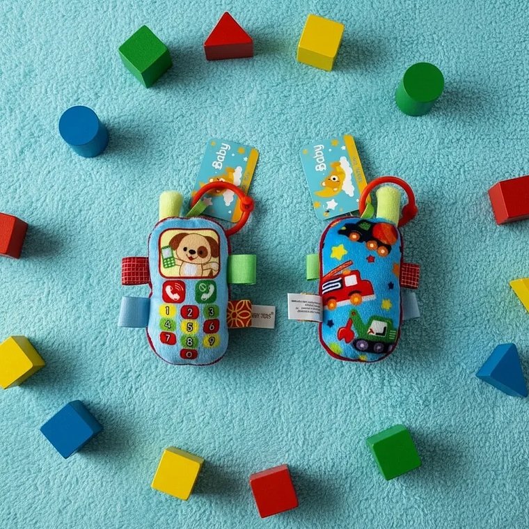 Juguete Teléfono para Bebé Sonajero Colgante Perro - Bluekids 9