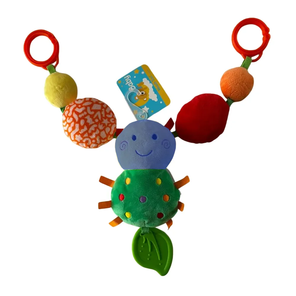 Sonajero Colgante Sensorial Bebé Coche Cuna Amarillo Azul Rosa BlueKids 8