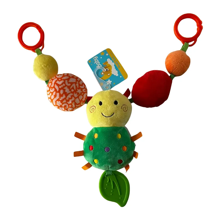 Sonajero Colgante Sensorial Bebé Coche Cuna Amarillo Azul Rosa BlueKids 1