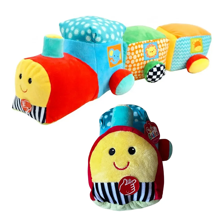 Tren Didáctico Bebé Tela Estimulación Sensorial BlueKids 1