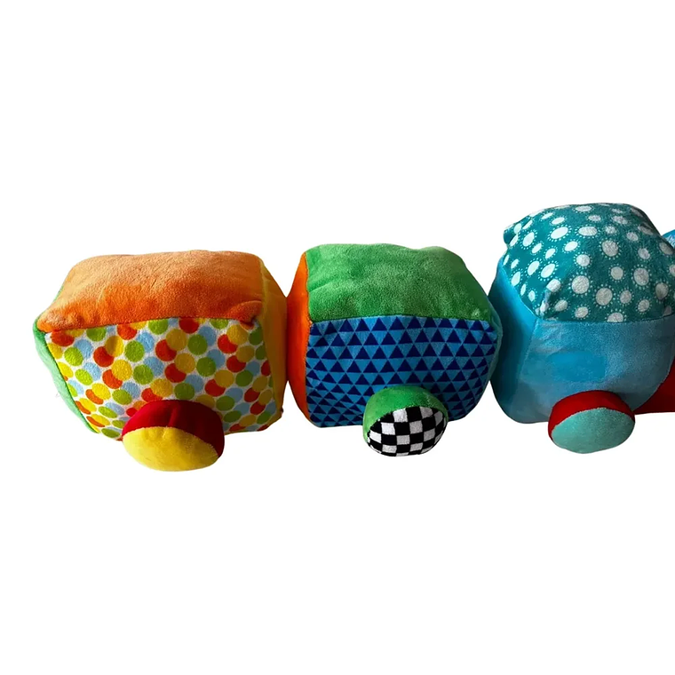 Tren Didáctico Bebé Tela Estimulación Sensorial BlueKids 7