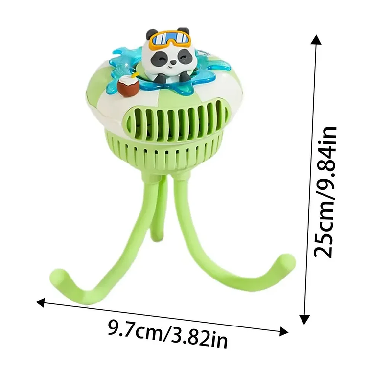 Ventilador para Coche Bebé USB Portátil 3 Velocidades Blue Kids 5