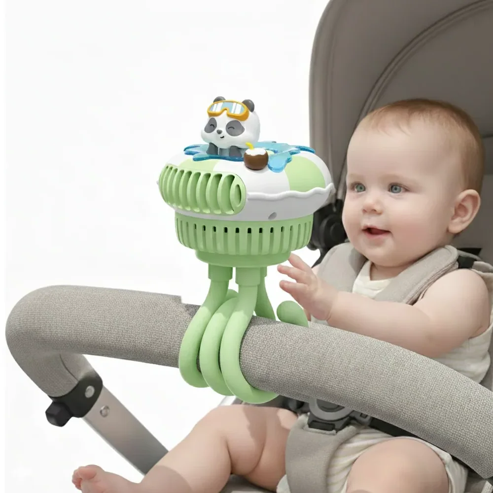Ventilador para Coche Bebé USB Portátil 3 Velocidades Blue Kids 7