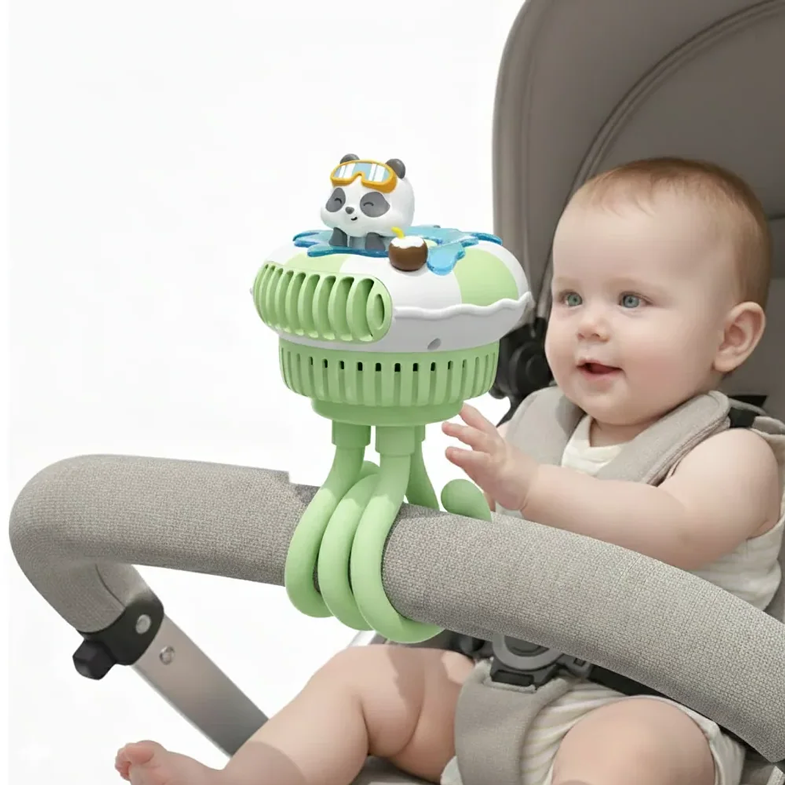 Ventilador para Coche Bebé USB Portátil 3 Velocidades Blue Kids 7