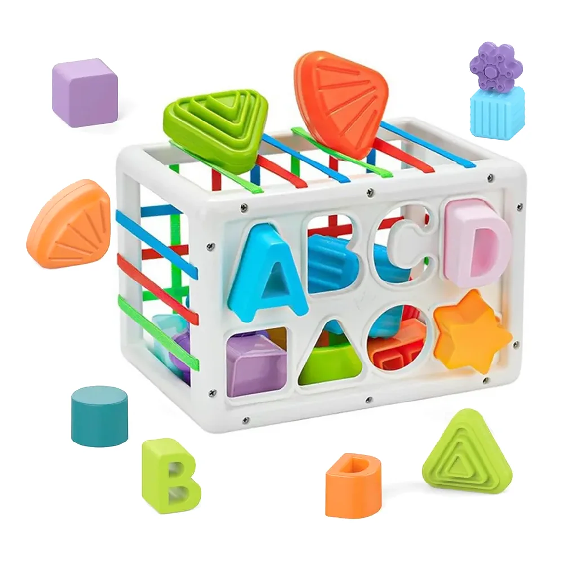 Cubo Multiformas Montessori Juguete Didáctico Motricidad BlueKids 1