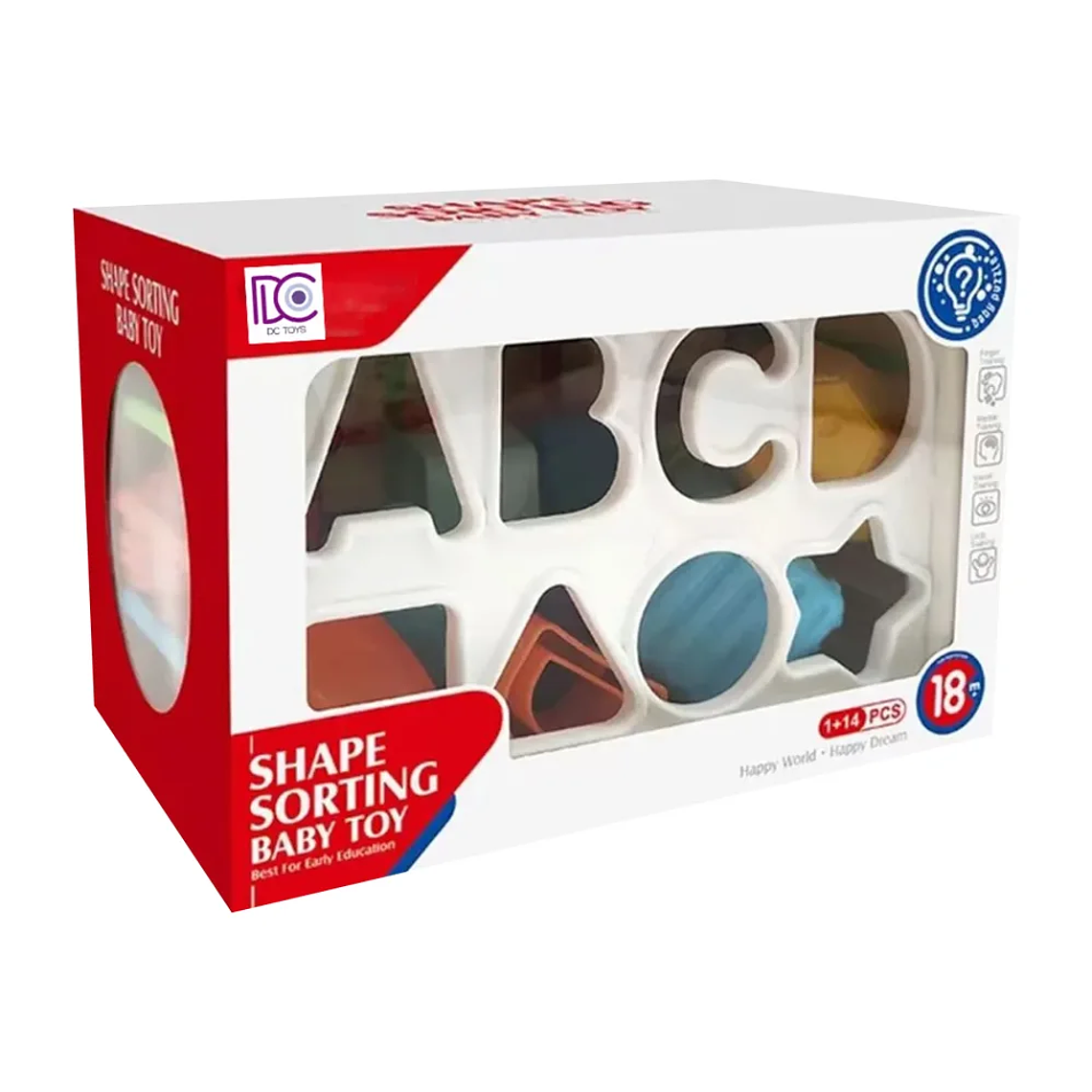 Cubo Multiformas Montessori Juguete Didáctico Motricidad BlueKids 4