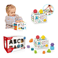 Cubo Multiformas Montessori Juguete Didáctico Motricidad BlueKids - Miniatura 7