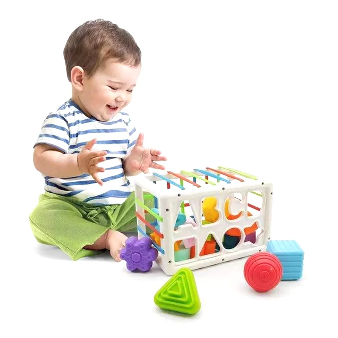 Cubo Multiformas Montessori Juguete Didáctico Motricidad BlueKids 8