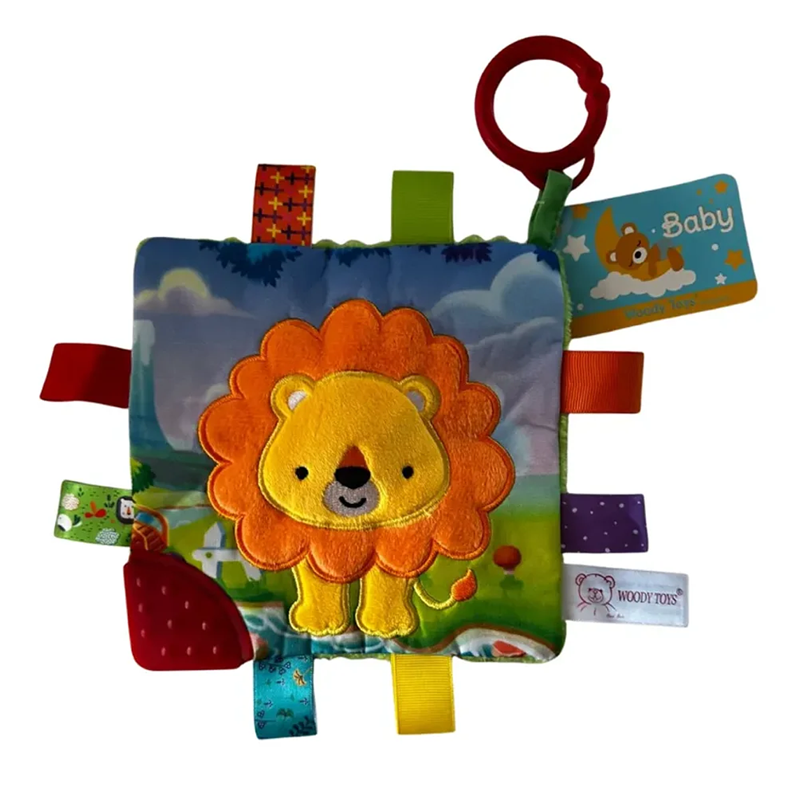 Sonajero Tuto Sensorial Bebé con Mordedor Animales BlueKids 2